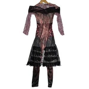 Disney Descendants 3 Audrey‎ Costume Girls Medium Purple Pink Witch Dress Outfit